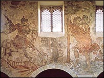 Wall paintings in Pickering Parish Church