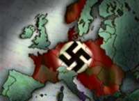 Map showing areas that Germany controlled in WWII