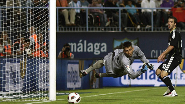 Gonzalo Higuain in action for Real Madrid against Malaga