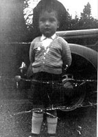 Ian Denyer as a child