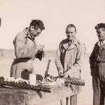 Stanley Painter and tank crew colleagues in Egypt, Nov 1944 1944 - the caption on the back of the photo reads: "Sorry the dentures are missing"