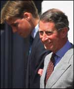 Prince William with Prince Charles