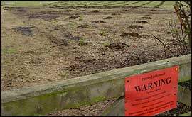 Gateway to Poulshot Green Gardens' Woodland