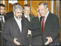Sergey Lavrov ve Halid Meşal