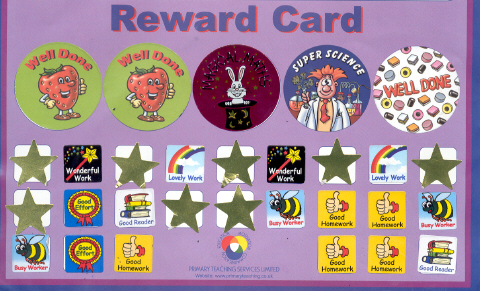 school reward card