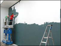 Painting the gallery wall