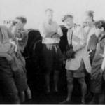 Captain Oakley on Rorqual’s conning tower February 1945