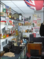 Inside the Air Raid Shelter exhibit