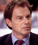 The first 'New' Labour Prime Minister, Tony Blair