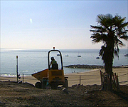 Work being carried out to put the defensive scheme into place