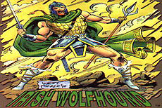 Cuchulain depicted as a comic book hero