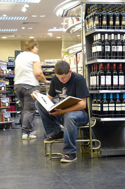 Unusual place to read