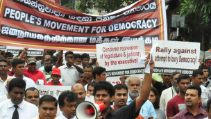 A protest against impeachment (file photo)