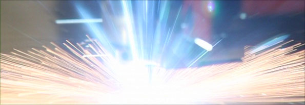 Laser cutting at Numatic, Chard