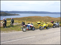 The Highlands of Scotland - biking heaven on our doorstep. The Boxercup Replika shown here was one of the best bikes I ever owned.