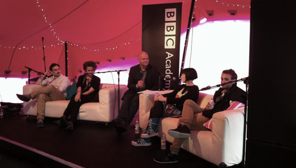 BBC College of Production records a podcast