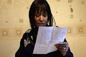 Sue's had a letter from her daughter in the Gulf