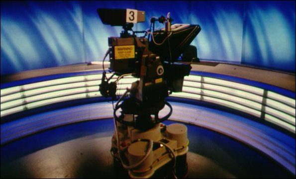 TV camera in a studio