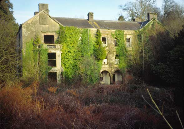 Aberglasney house, before any work was carried out