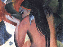 The Red Woman by Franz Marc