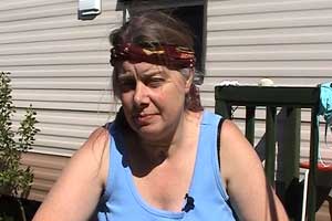 Lynne speaks with a whisper after an accident...