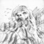 Only recorded sketch by a member of the vast crowd in Trafalgar Square listening to Churchill speaking on VE day, May 1945. (I really don't think I can get my JPG down to requirements. Can I submit it separately later?