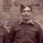 My father Eric Armstrong (centre) and two friends. This postcard photograph was taken in Stalag XXA and and sent to my Grandmother. 1941 approx.The original is in the Royal Inniskilling Fusiliers Museum.