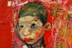 Detail from Brian and Pat Samson by Joan Eardley © With kind permission of the Eardley Estate