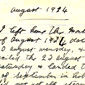 The note written by Patricia's aunt Delia dated August 1924, shortly after she emigrated to the United States