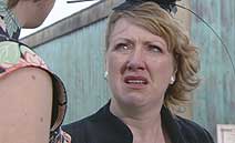 Gina cries