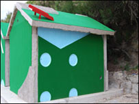 Richard Deacon's concrete beach huts