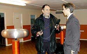 Peter Evans with Nick Field