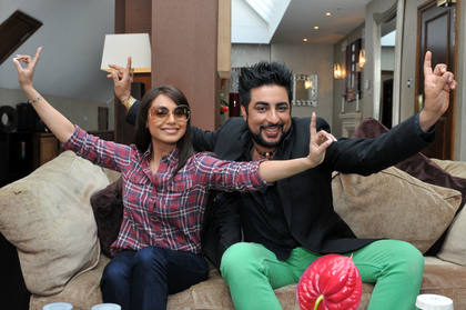Bobby Friction with Bollywood actress Rani Mukherji.