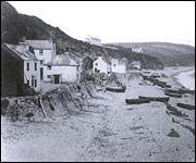 The Trout family home is on the far left