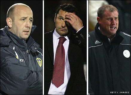 Gary McAllister, Colin Calderwood and Paul Jewell