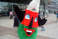 Mr Urdd yn Eisteddfod yr Urdd Caerdydd 2005