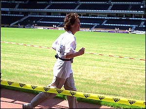 At the finish line