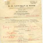 This is Joan's wedding menu.