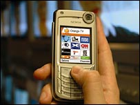 تلويزيون همراه شرکت اورنج