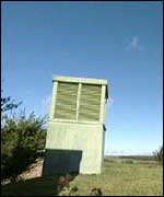 Ventilation shaft of the Skendleby bunker