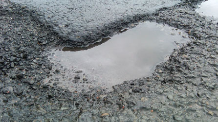 Pothole, photo by Calum Duncan