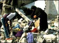 Escombros em Gaza