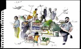 People relaxing by Paul Gent