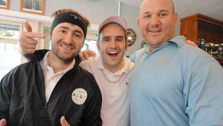 Craig Quinnell with Goldie Lookin' Chain