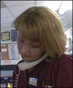 Kyra Shade on the phone