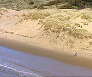 Aerial picture of Formby Sands