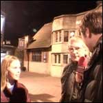 Dominic Cotter with Competition winners Ivan and his daughter Anneka.