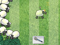 Still from Sheep Dash game