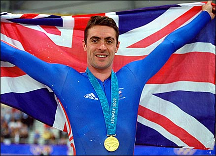 Cyclist Jason Queally won Britain's first gold in Sydney eight years ago