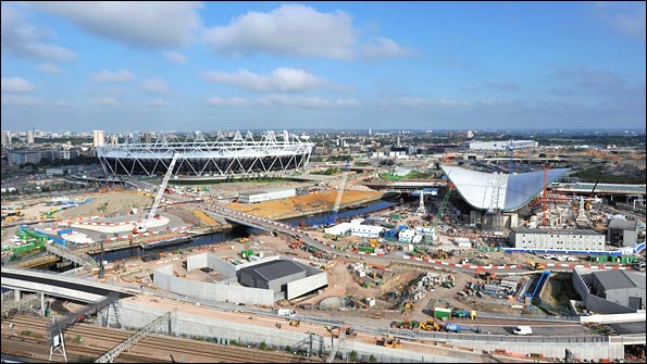 London Olympic Park as of 17 June 2010